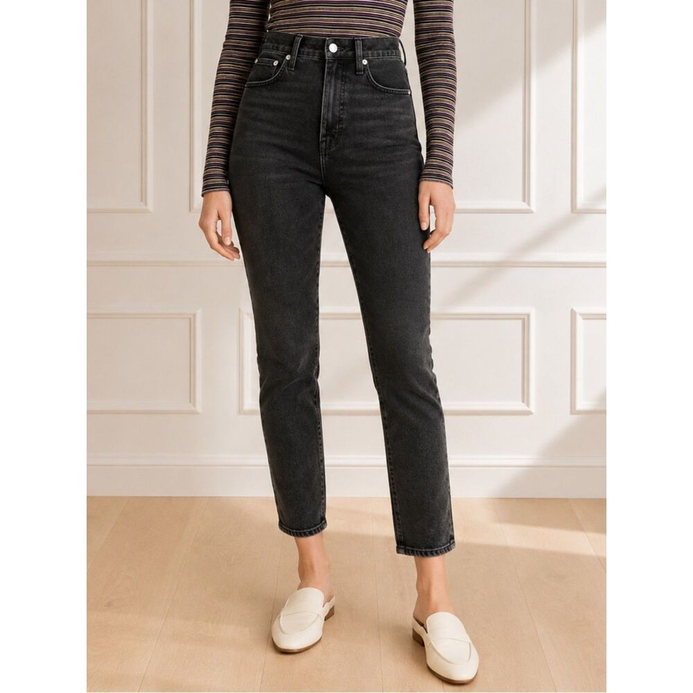 Madewell The Perfect Vintage Jean Claybrook Wash Black Gray Jeans Size 26 | 2